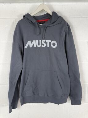 Musto Hoodie Mens XL Gray Sailing Outdoor Shirt Pullover Performance N150